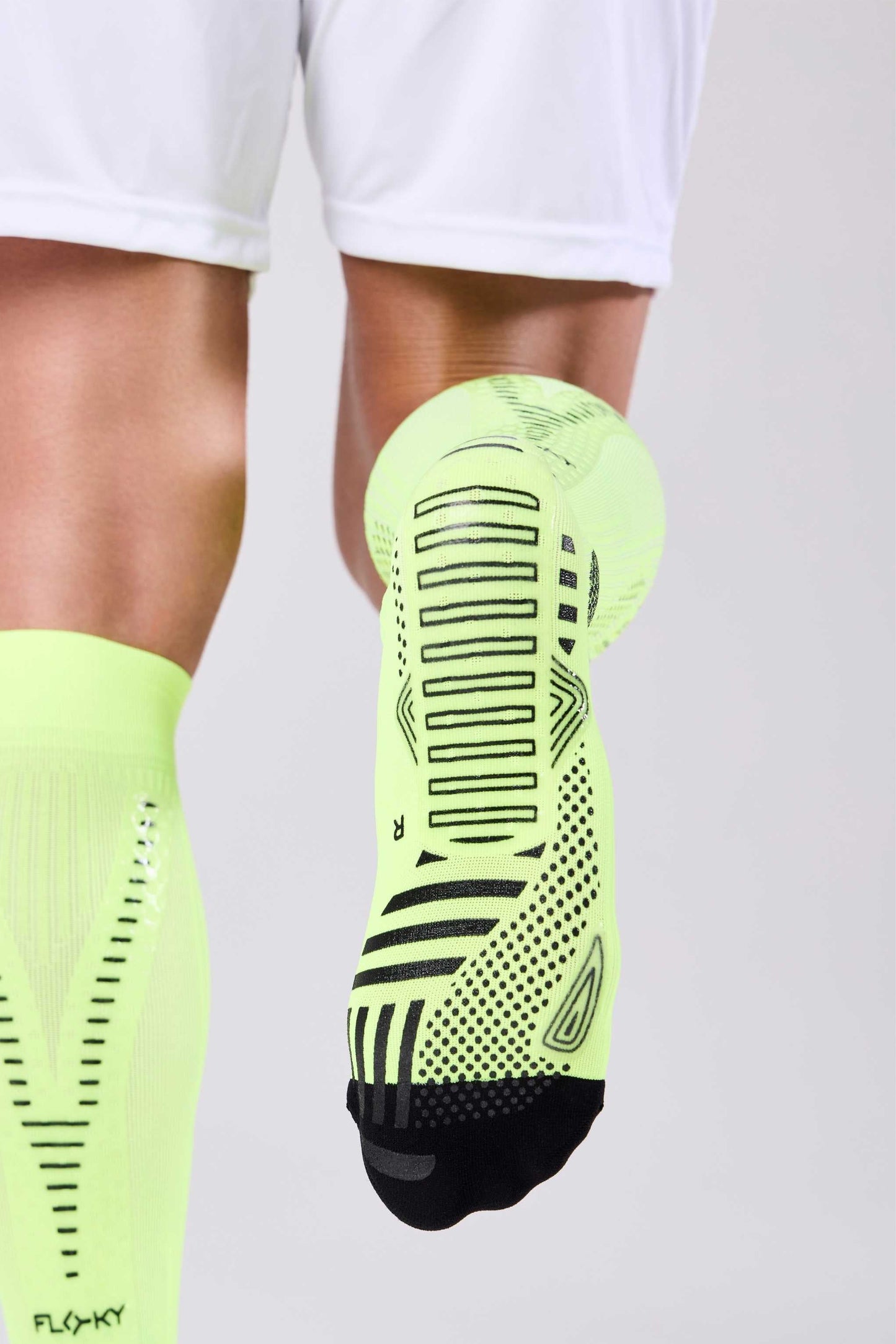RUN UP Long-Biyomekanik Performans Koşu Çorabı Neon Sarısı