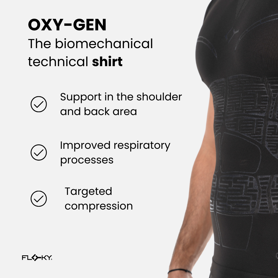 OXY-GEN – Biyomekanik Performans Tişörtü Beyaz
