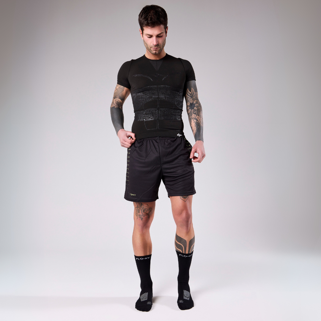 RUN UP Medium – Biyomekanik Performans Koşu Çorabı Siyah