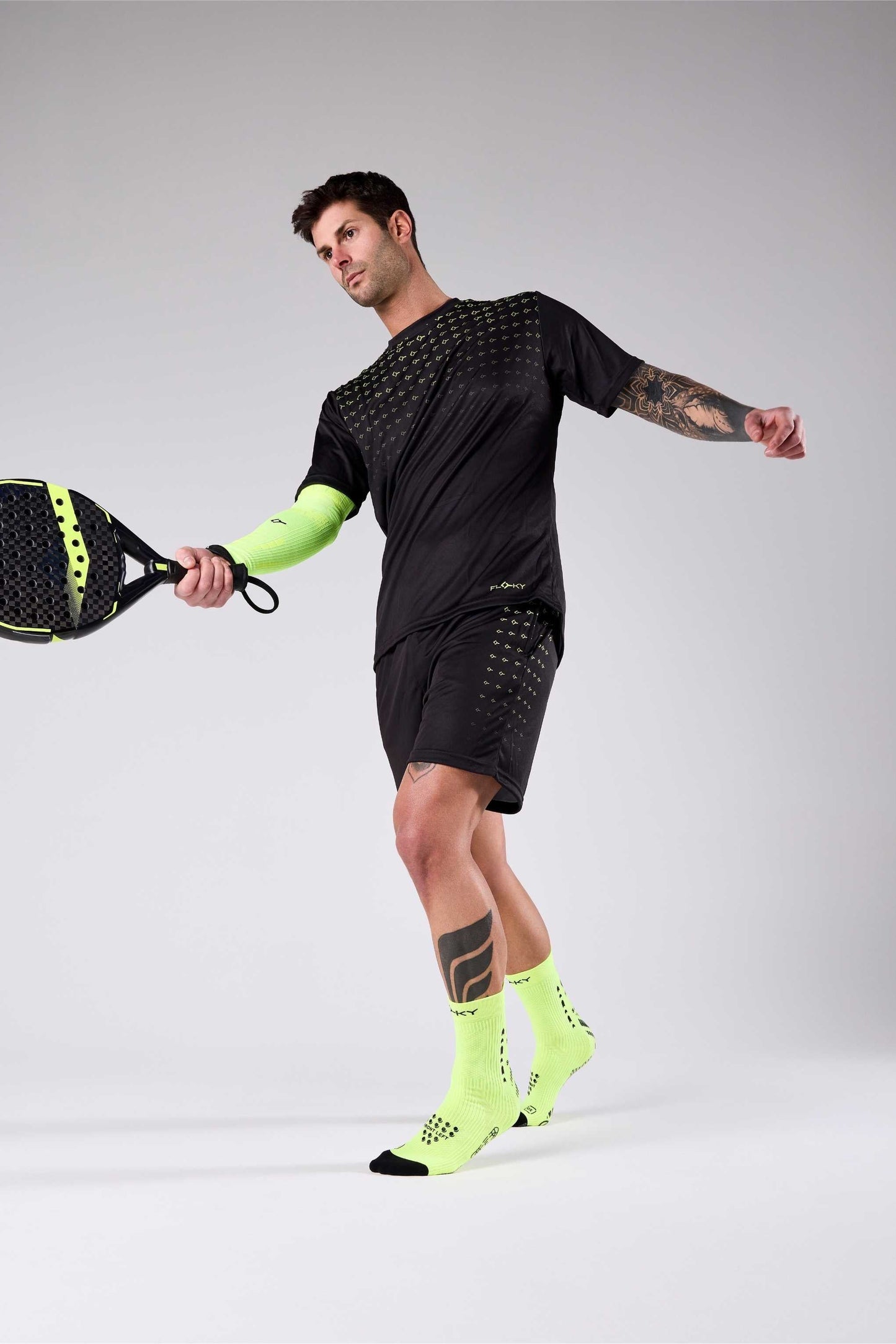 S-MASH 3D Padel/ Tenis/ Pickleball Çorabı Neon Sarısı