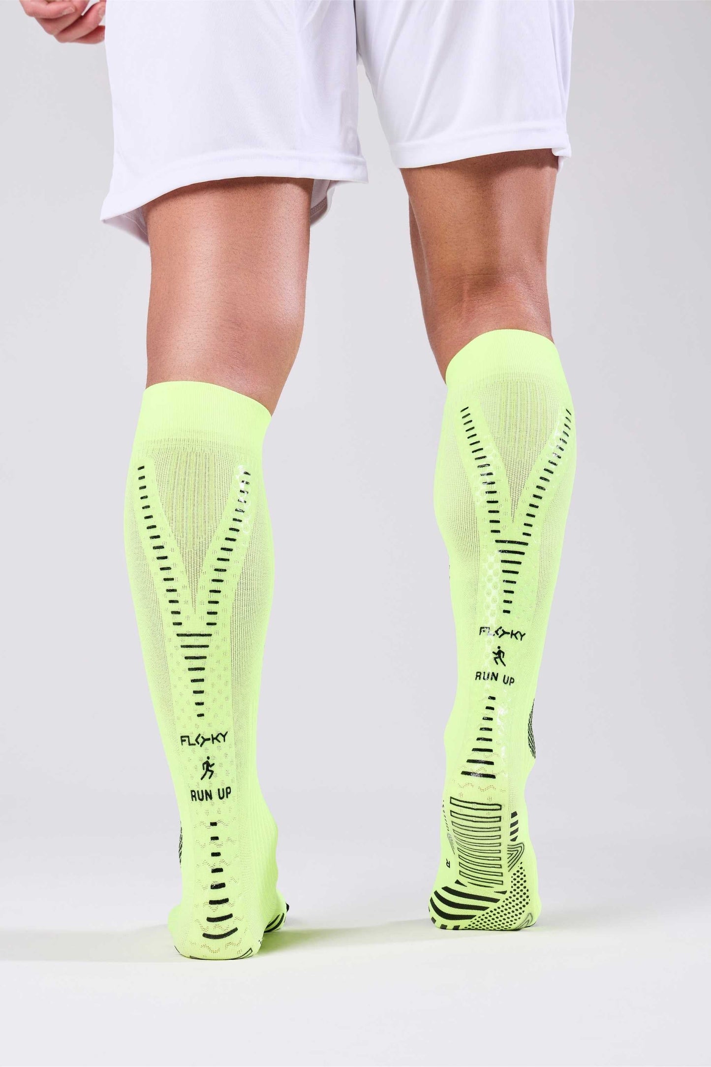 RUN UP Long-Biyomekanik Performans Koşu Çorabı Neon Sarısı