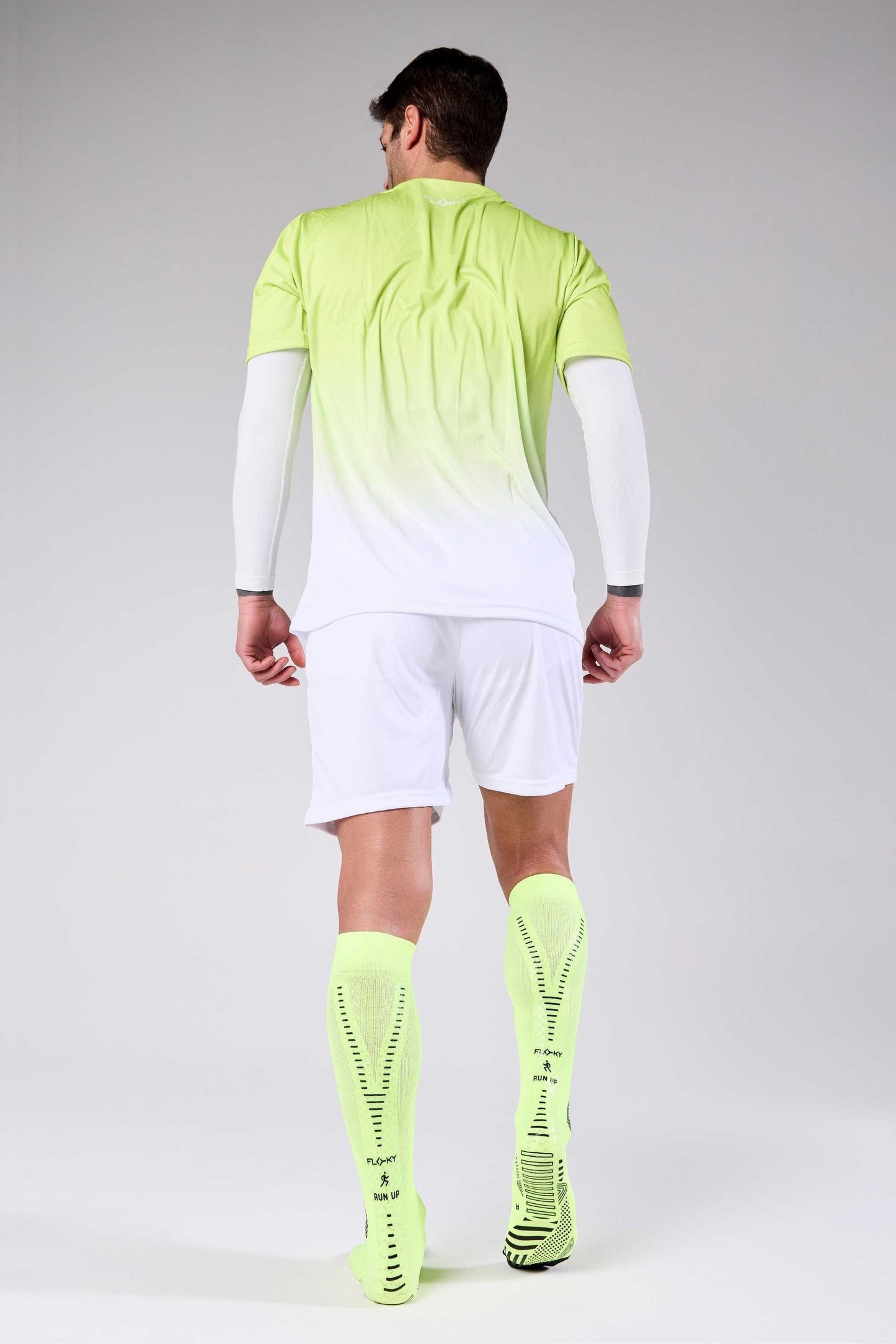 RUN UP Long-Biyomekanik Performans Koşu Çorabı Neon Sarısı