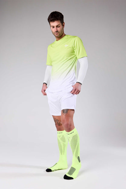 RUN UP Long-Biyomekanik Performans Koşu Çorabı Neon Sarısı